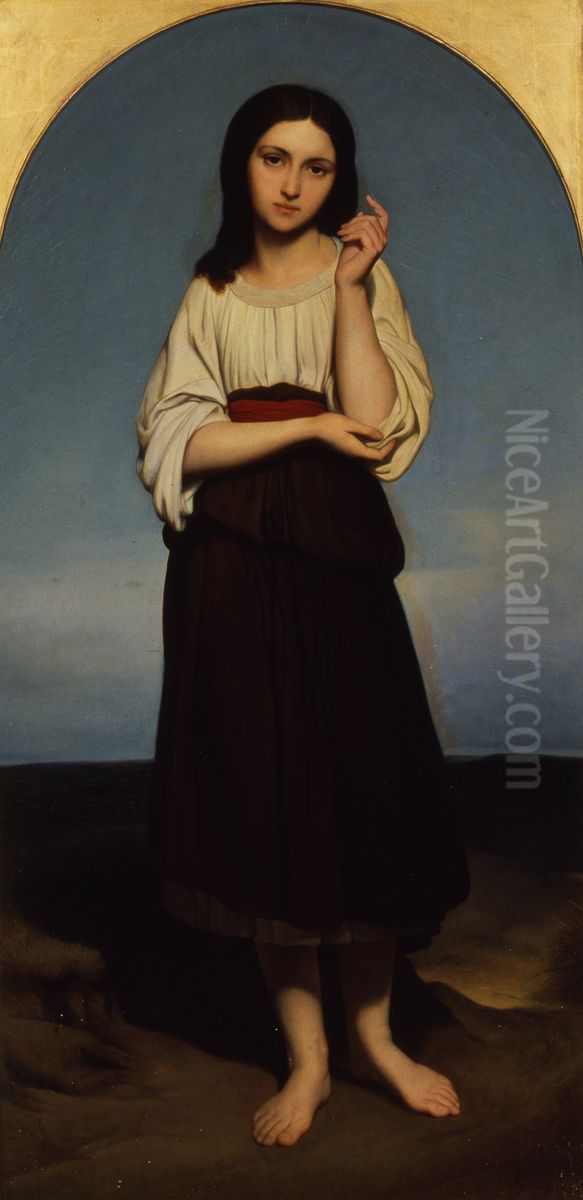 Mignon desires her fatherland Oil Painting by Ary Scheffer