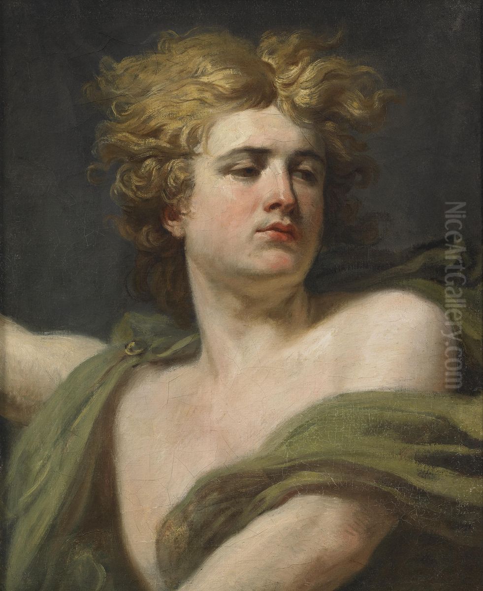 L'ange exterminateur Oil Painting by Anicet-Charles-Gabriel Lemonnier