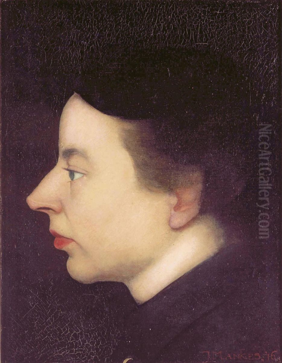 Annie Mankes-Zernike Oil Painting by Jan Mankes