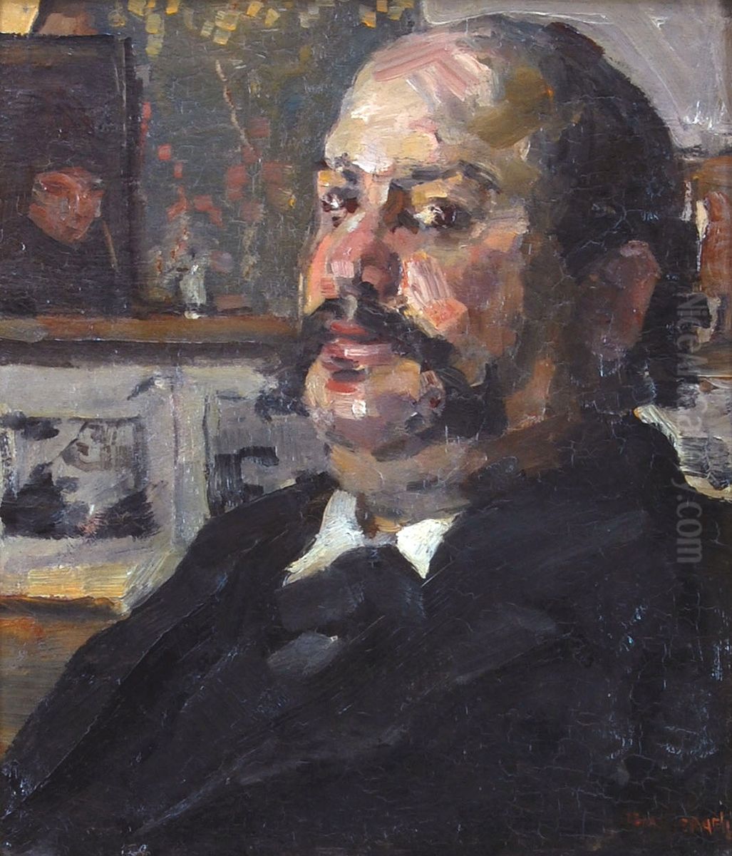 Portret van dr. H.J. Samson Oil Painting by Isaac Lazarus Israels