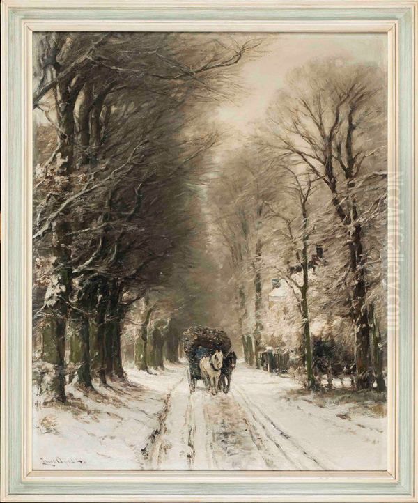 Sneeuwlandschap Oil Painting by Louis Apol