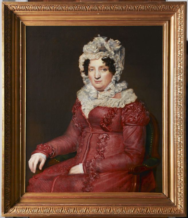 Portret van Fenna Hesselink Oil Painting by Willem Bartel Van Der Kooi