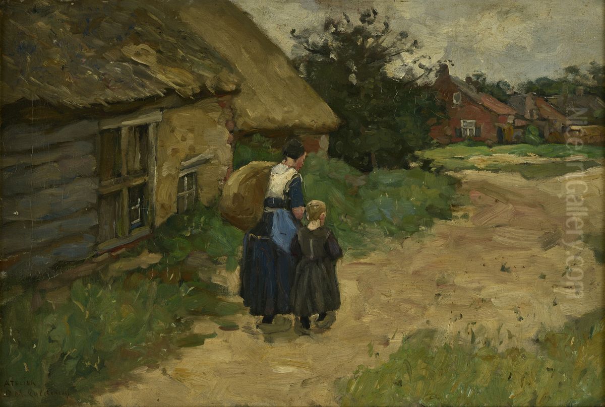 Naar huis Oil Painting by Bernard Koldeweij