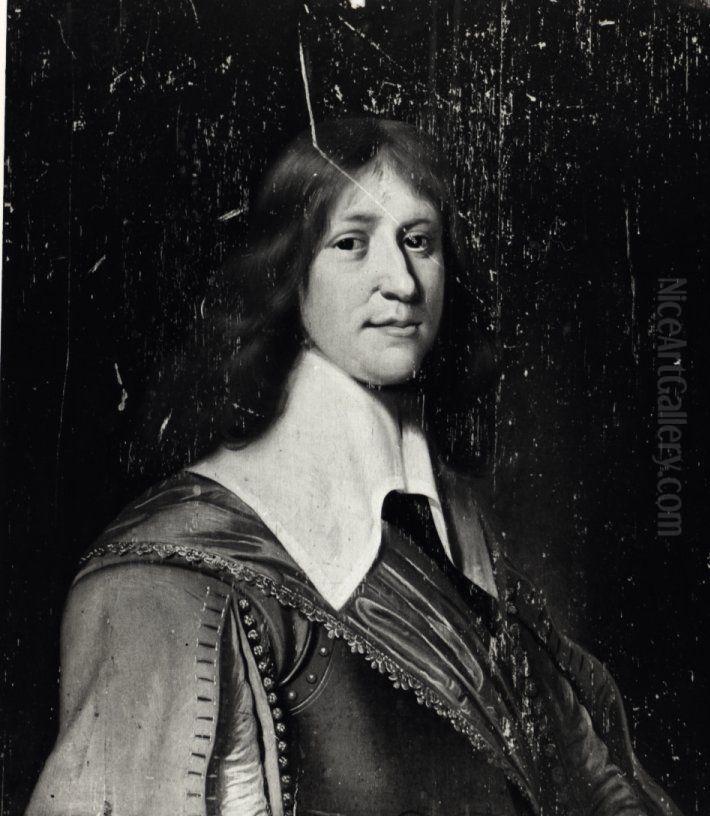 Portret van een onbekende man Oil Painting by Wybrand de Geest