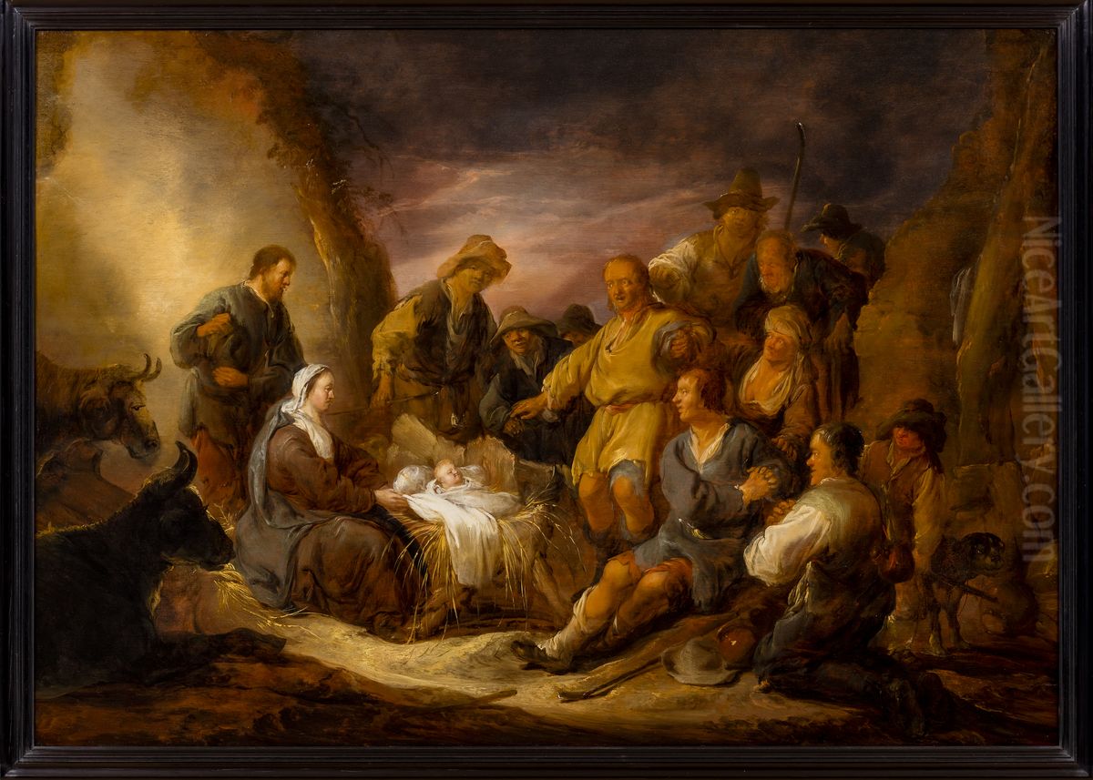 The adoration of the shepherds Oil Painting by Benjamin Gerritsz Cuyp