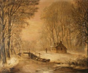 Winters bosgezicht
