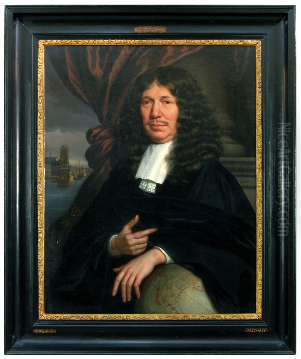 Portrait of Mattheus van den Broucke (1620-1685) Oil Painting by Samuel Van Hoogstraten Portrait of Mattheus van den Broucke (1620-1685) Oil Painting by Samuel Van Hoogstraten