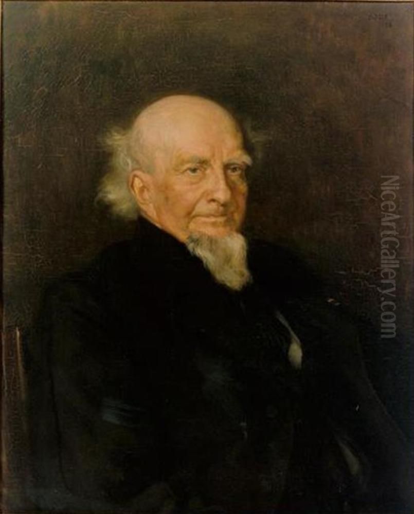 Portrait of rans Julius Johan van Eysinga (1818-1901) Oil Painting by Pieter De Josselin De Jong