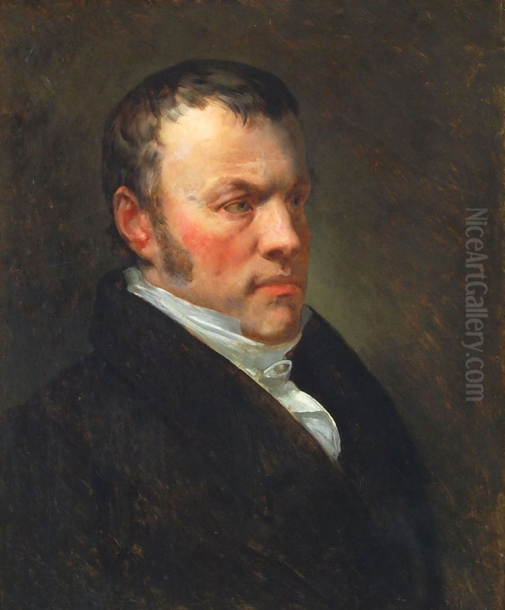 Portret van Dr. Johan Gaspar Spurzheim Oil Painting by Ary Scheffer