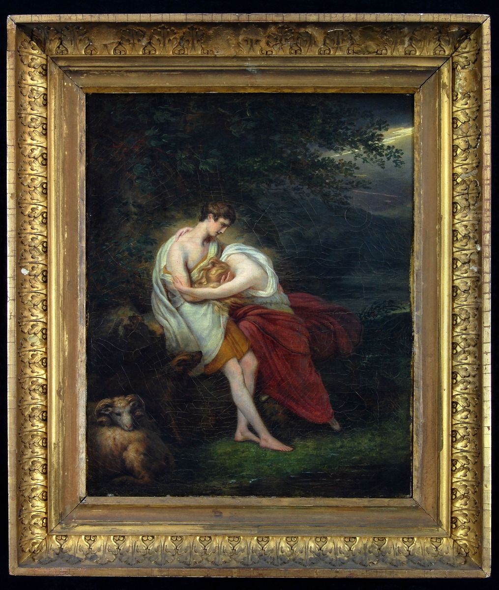 Pastorale 'Voor den Storm' Oil Painting by Ary Scheffer