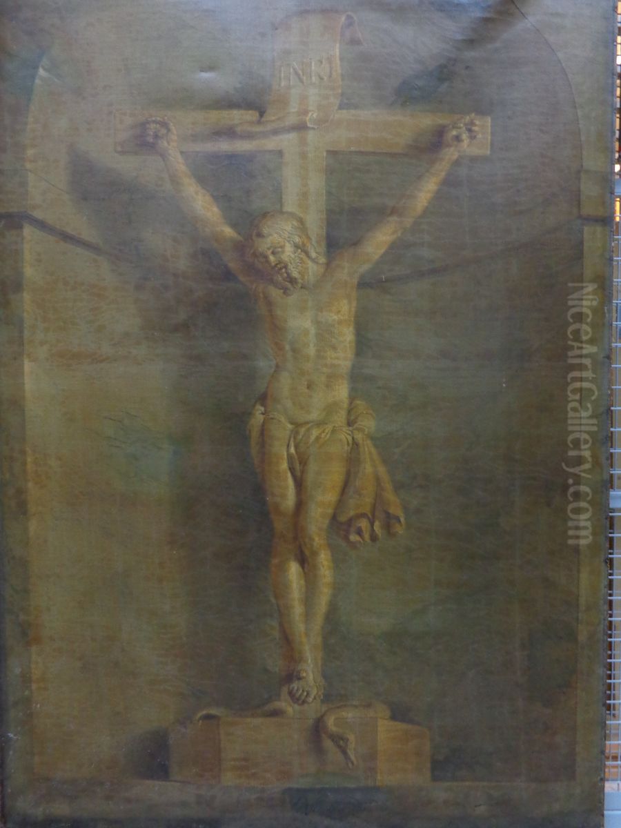 Gekruisigde Christus Oil Painting by Abraham van Strij