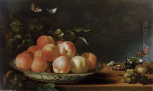 Stilleven met perziken