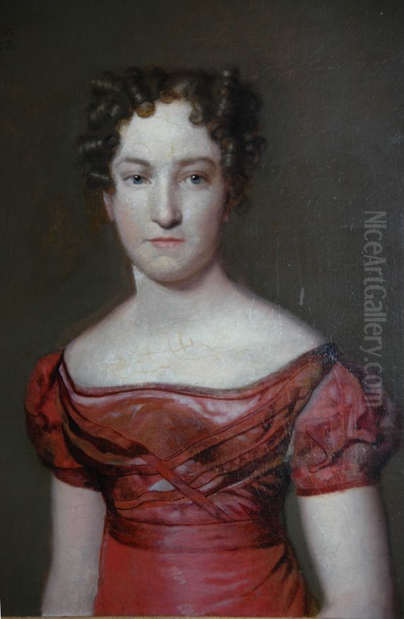 Portret van Henriette Casimira Johanna Wilhelmina Barones von Asbeck zu Bergen und Munsterhausen Oil Painting by Willem Bartel Van Der Kooi