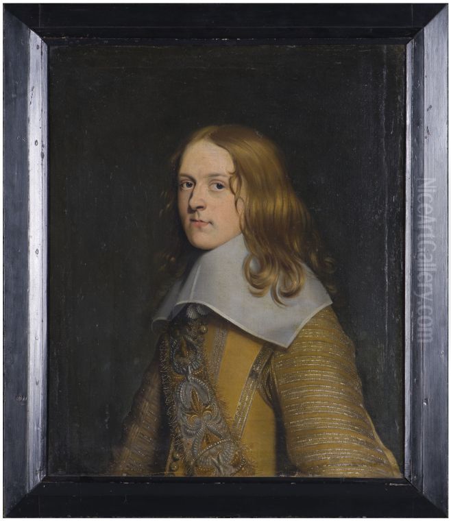 Portret van G.W. thoe Schwartzenberg en Hohenlansberg Oil Painting by Wybrand de Geest