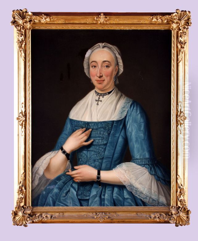 Portrait of Elisabeth Helena Smit Oil Painting by Tibout Regters