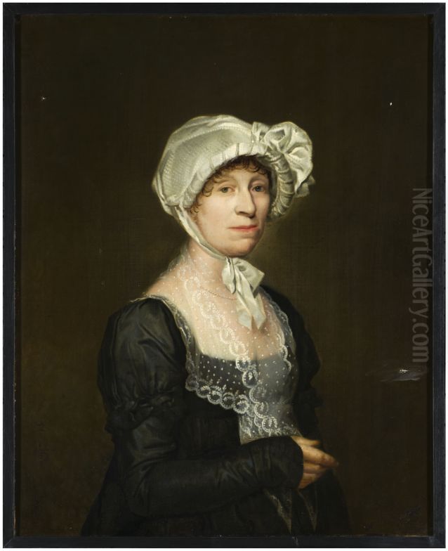 Portret van Helena Scheers Oil Painting by Willem Bartel Van Der Kooi