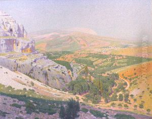 Het dal van de Rummel bij Constantine, Algerije