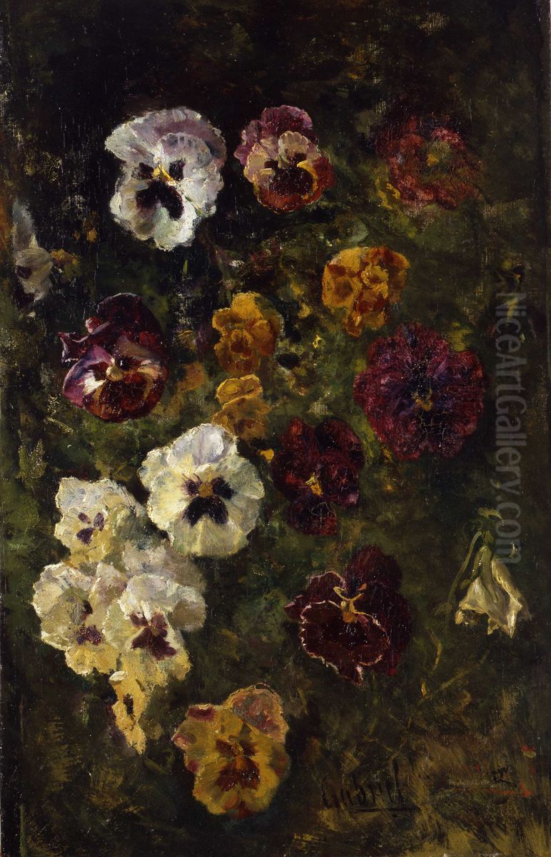 Violen Oil Painting by Paul Joseph Constantine Gabriel