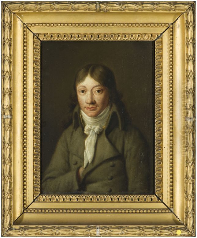 Portret van Johannes Caspar ten Behm Wentholt Oil Painting by Willem Bartel Van Der Kooi