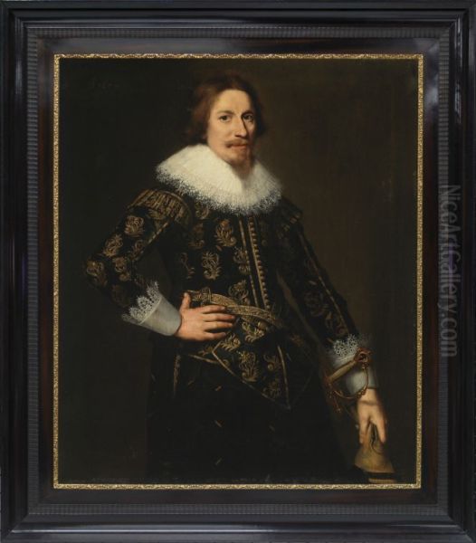 Portrait of Frans van Eysinga (1594-1661) Oil Painting by Wybrand de Geest