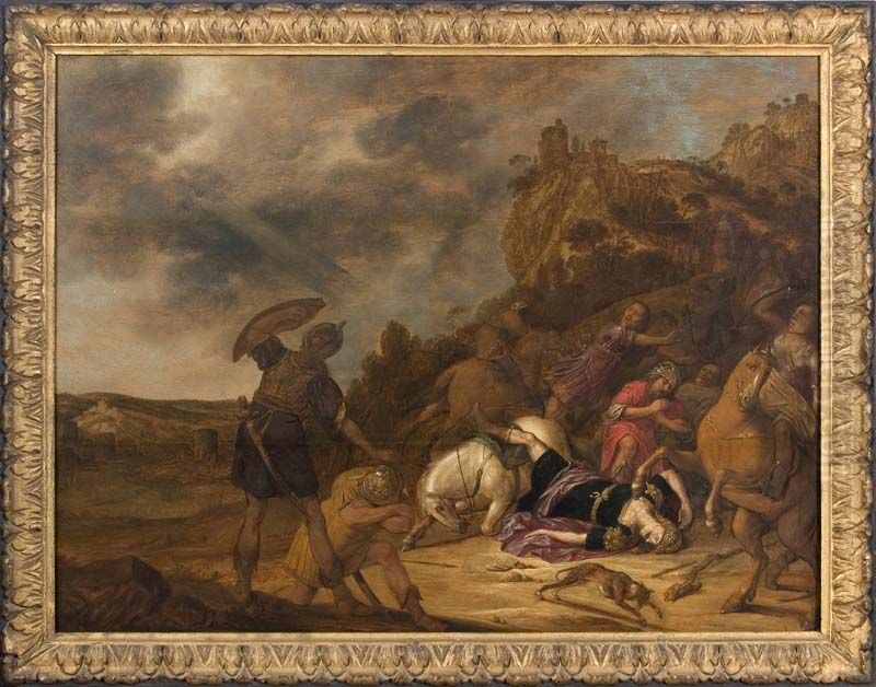 De bekering van Saulus op weg naar Damascus Oil Painting by Gerrit Claesz Bleker