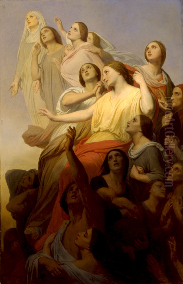 The sorrows of the world Oil Painting by Ary Scheffer