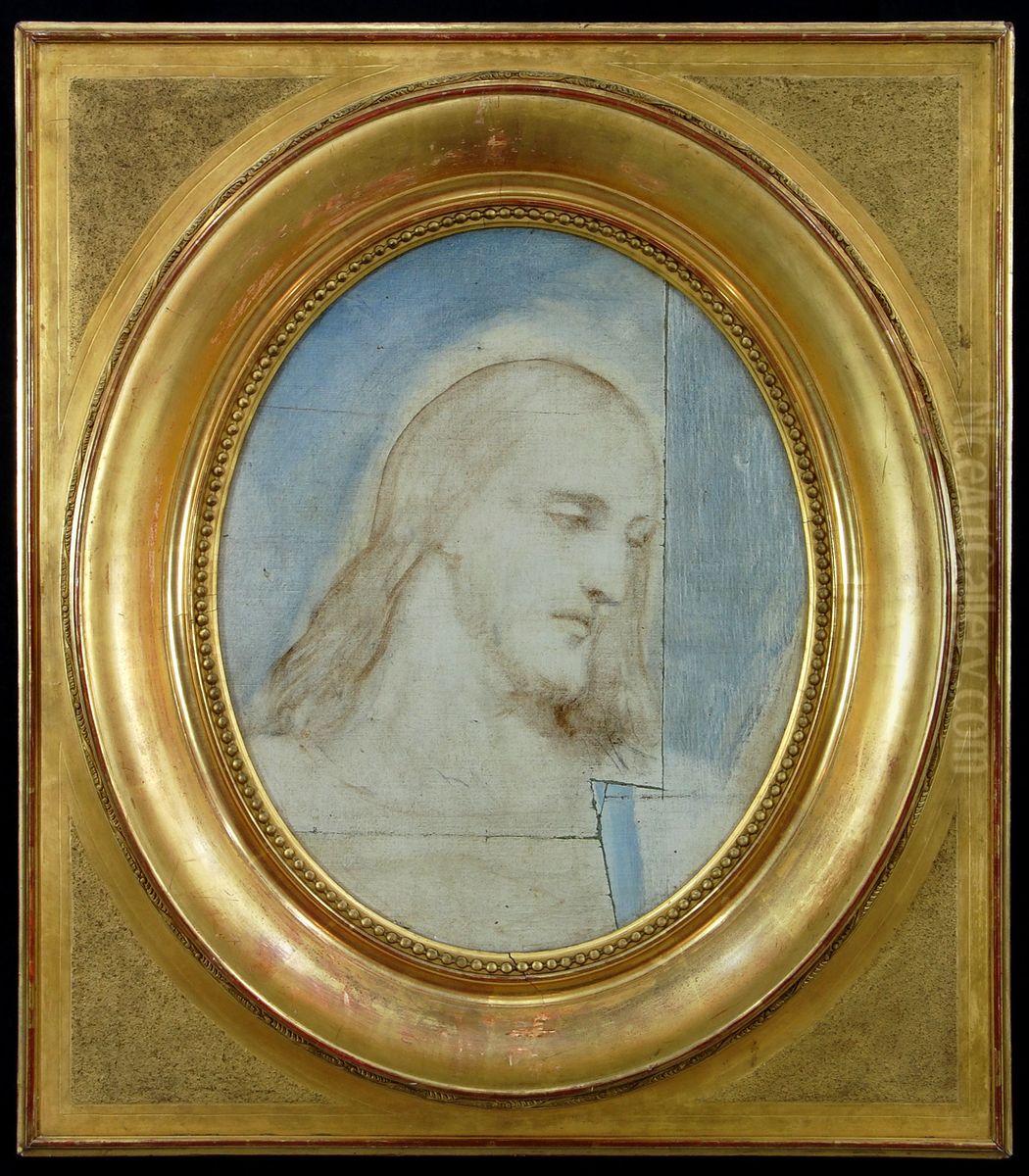 Christuskop Oil Painting by Ary Scheffer