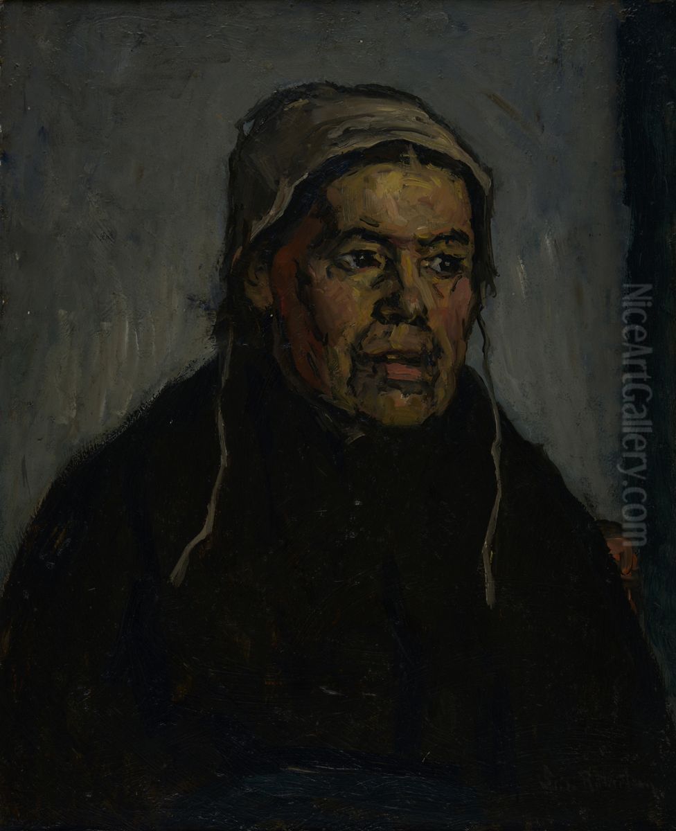 Portret van een boerenvrouw Oil Painting by Suze Robertson