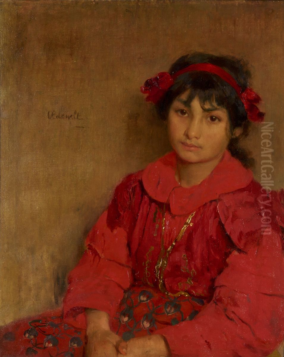 Zigeunermeisje Oil Painting by Ferdinand Oldewelt