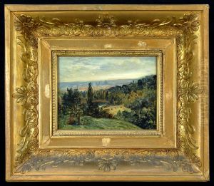 Landscape in the surroundings of Paris
