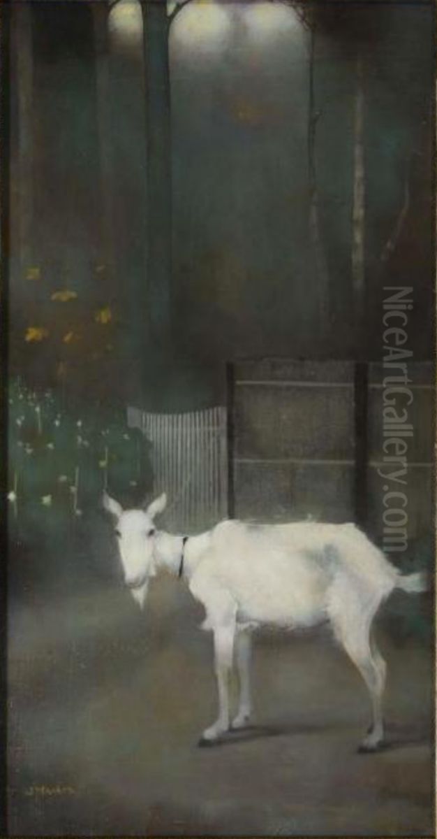 The old goat Oil Painting by Jan Mankes