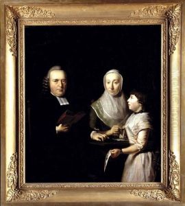 Portrait of Albertus Snethlage (1727-1796), Magdalena Sas (1742-1798) and Anna Gijsberta Snethlage (1782-)