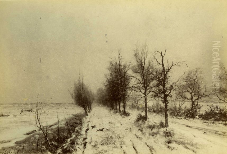 Sneeuwlandschap Oil Painting by Louis Apol