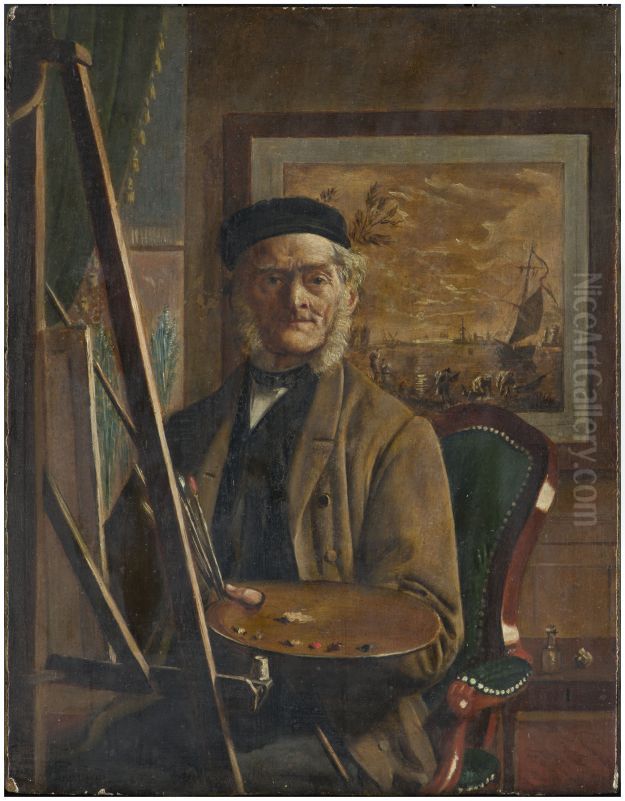 Zelfportret Oil Painting by Tjeert Eernstman