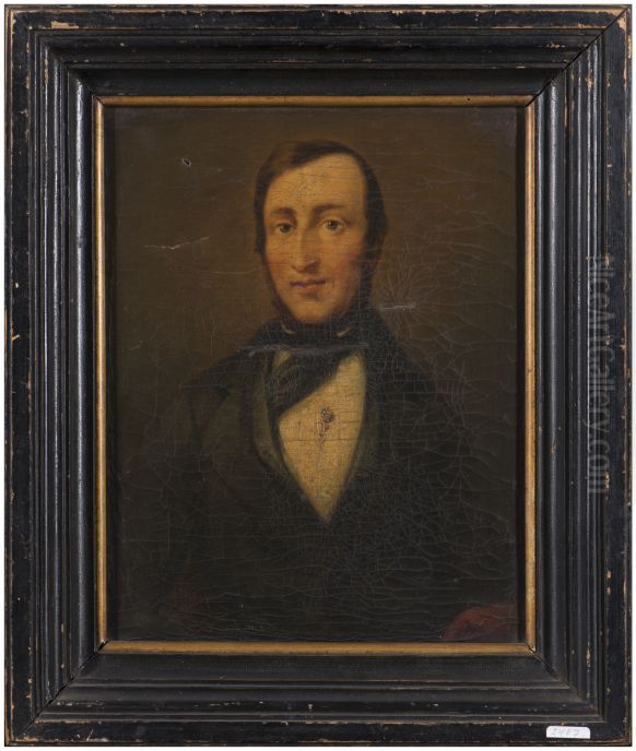 Portret van Willem Antonius Ras Oil Painting by Otto De Boer