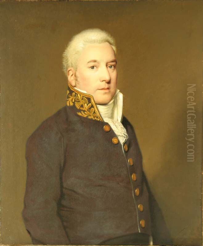 Portret van Gerardus Ferdinandus baron van Asbeck Oil Painting by Willem Bartel Van Der Kooi