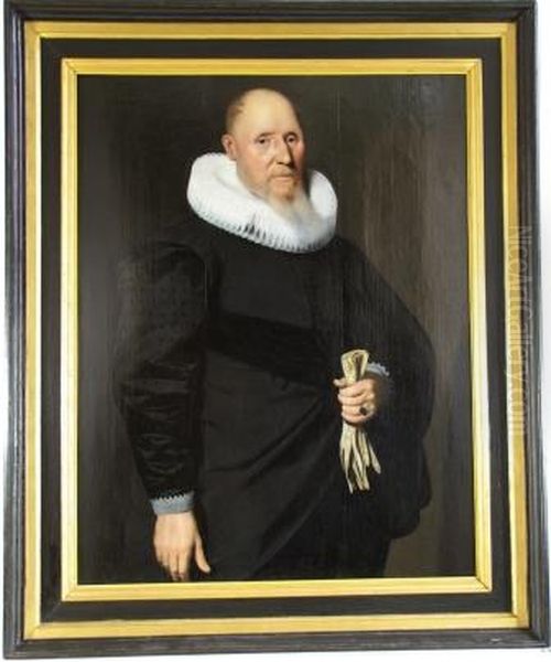 Portrait of Jurgen Ripperda (..-1632) Oil Painting by Wybrand de Geest