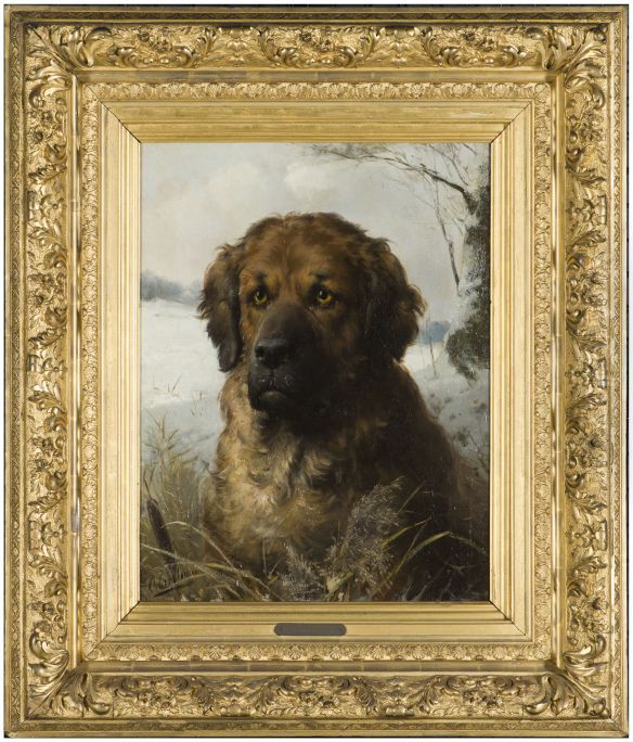 Grote Sint Bernard hond Oil Painting by Otto Erelman