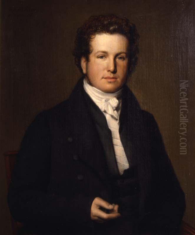 Portret van Maurits Pico Diederik van Sytzama Oil Painting by Willem Bartel Van Der Kooi