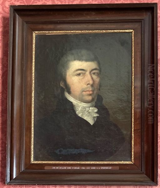 Portret van jhr. mr. Willem Hora Siccama Oil Painting by Benedikt Beckenkamp