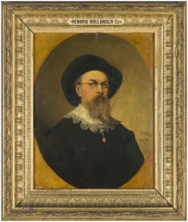 Zelfportret Oil Painting by Hendrik Hollander