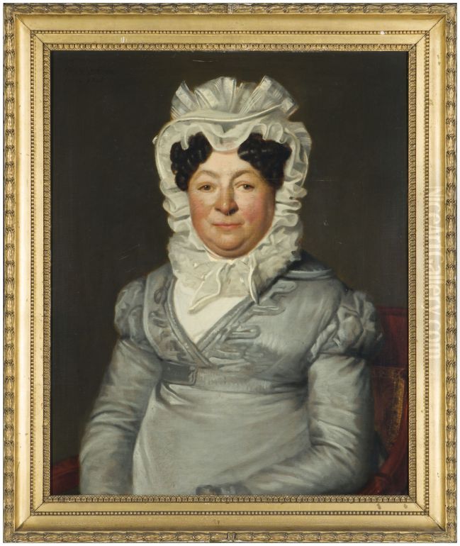 Portrait of Catharina Louisa Antoinetta Anna du Tour van Bellinchave (1760-1837) Oil Painting by Willem Bartel Van Der Kooi