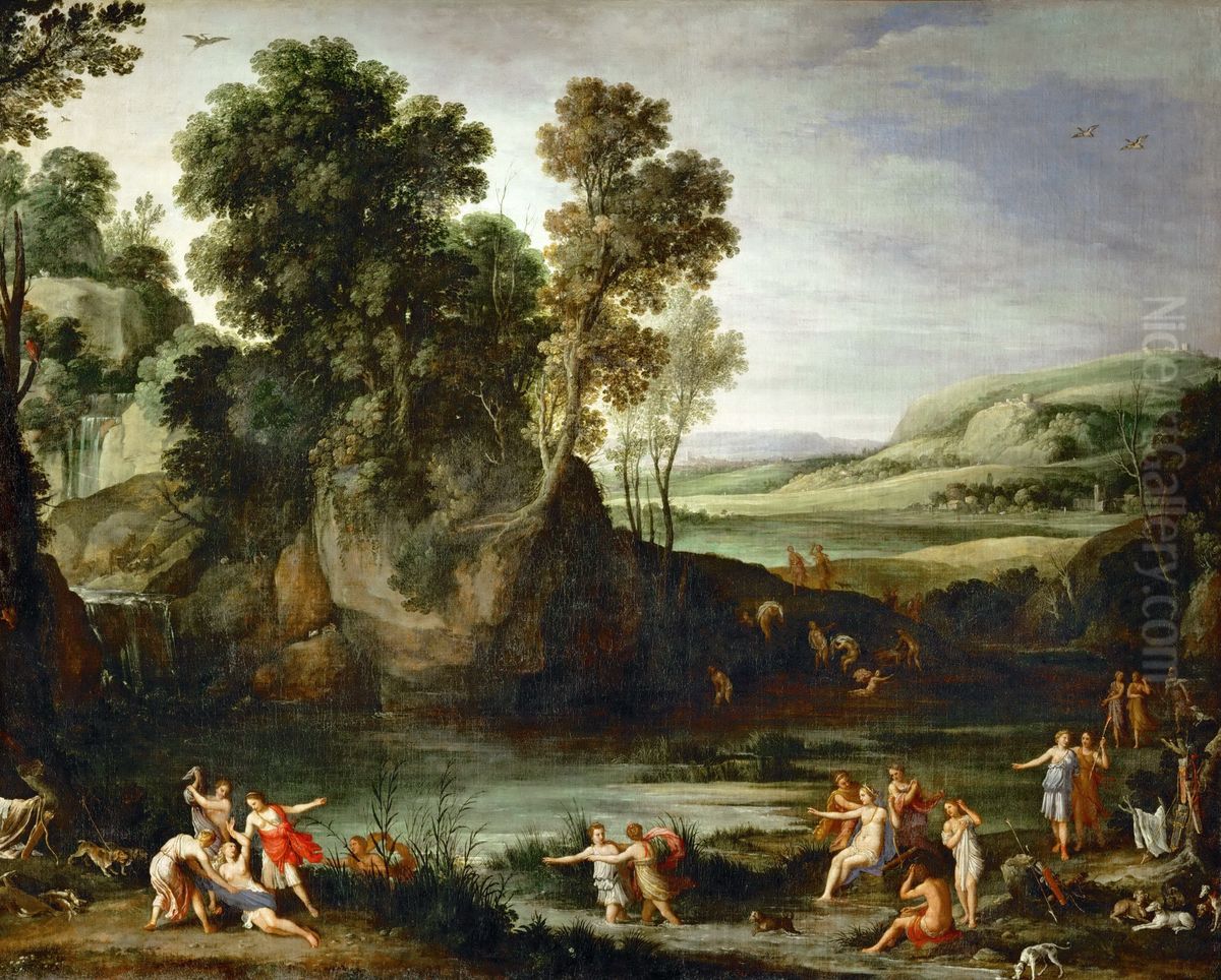 Diane decouvrant la grossesse de Callisto Oil Painting by Paul Bril