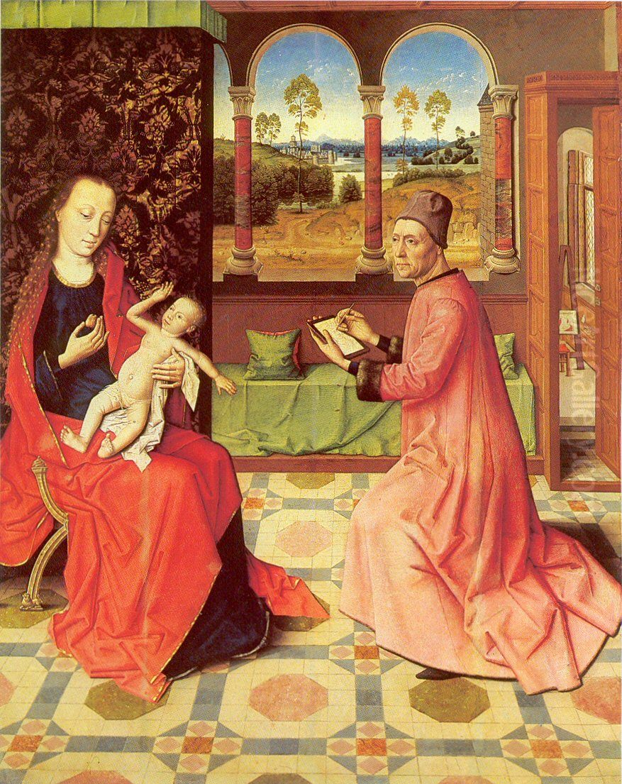 Saint Luke painting the Virgin Oil Painting by Dieric Bouts