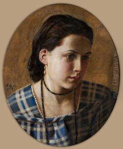 Portret van Vilhemine Erichsen