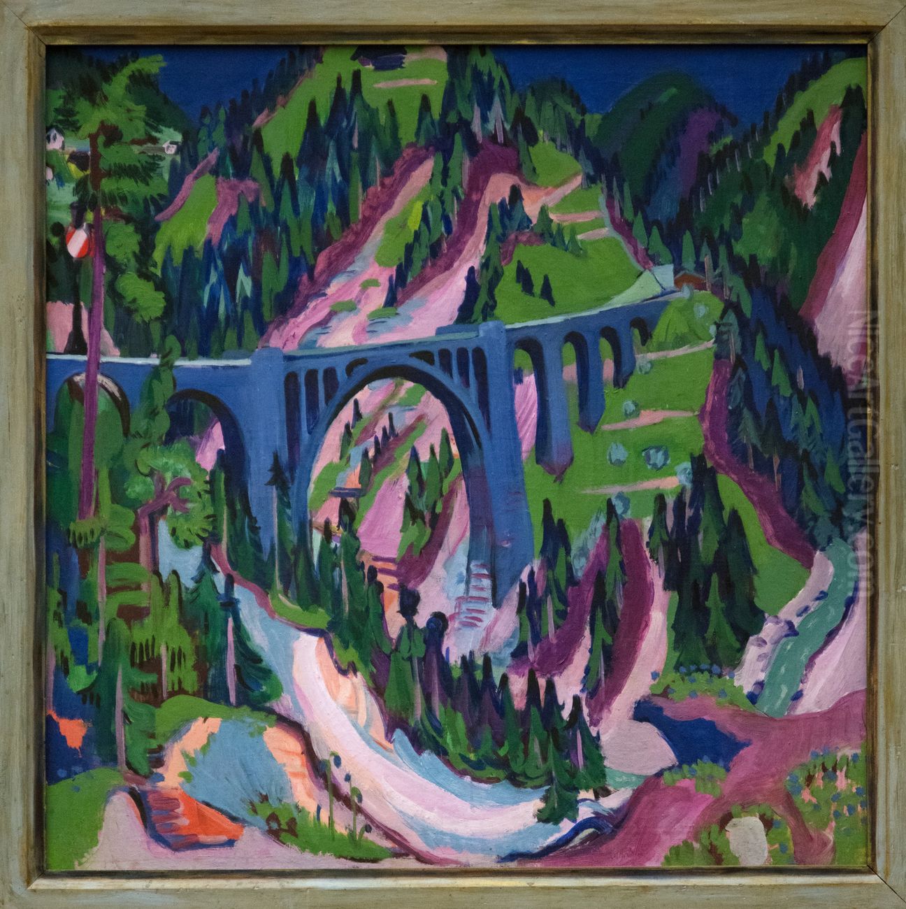 Wiesen bridge Oil Painting by Ernst Ludwig Kirchner