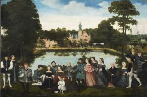 Thomas de Thiennes and family at Castle Rumbeke
