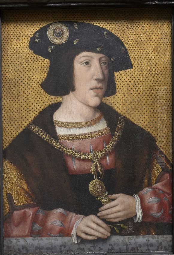 Portrait of Charles V, Holy Roman Emperor Oil Painting by Orley, Bernard van