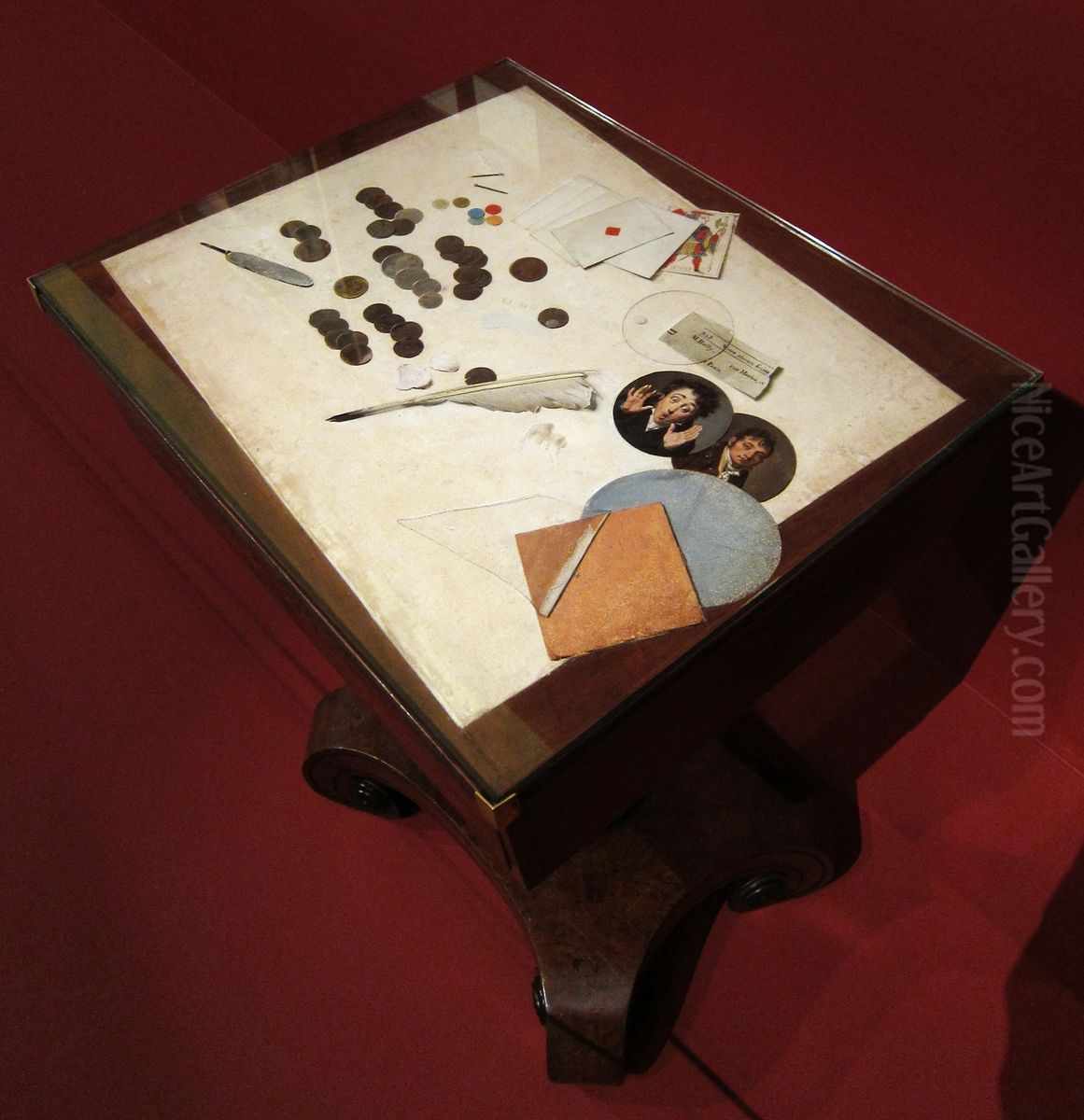 Trompe-l'oeil with coins Oil Painting by Louis-Leopold Boilly