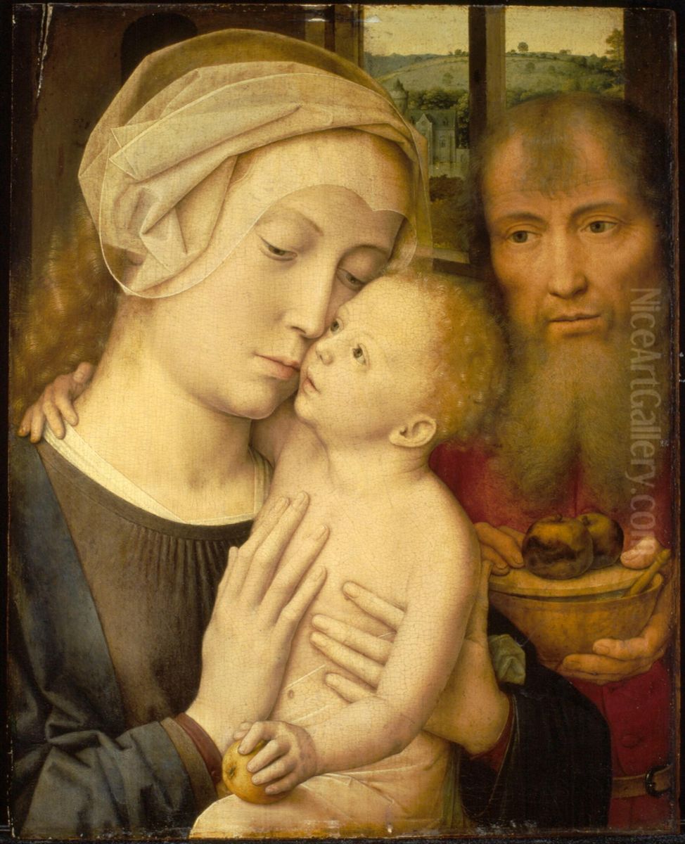 De Heilige Familie Oil Painting by unknown